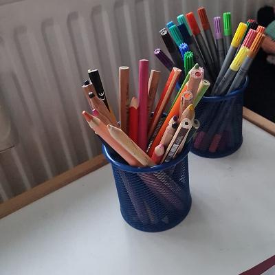 Pot Crayon - PencilHolder™ - Bleu - Bureau élégant